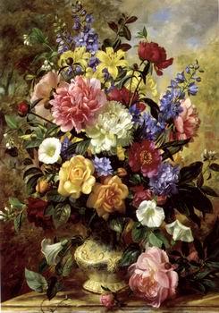 unknow artist Floral, beautiful classical still life of flowers.101 oil painting picture